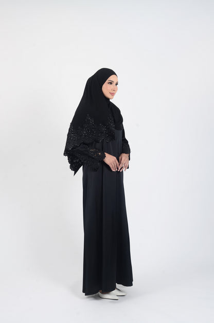 Jubah 'Abirah Elegant Black