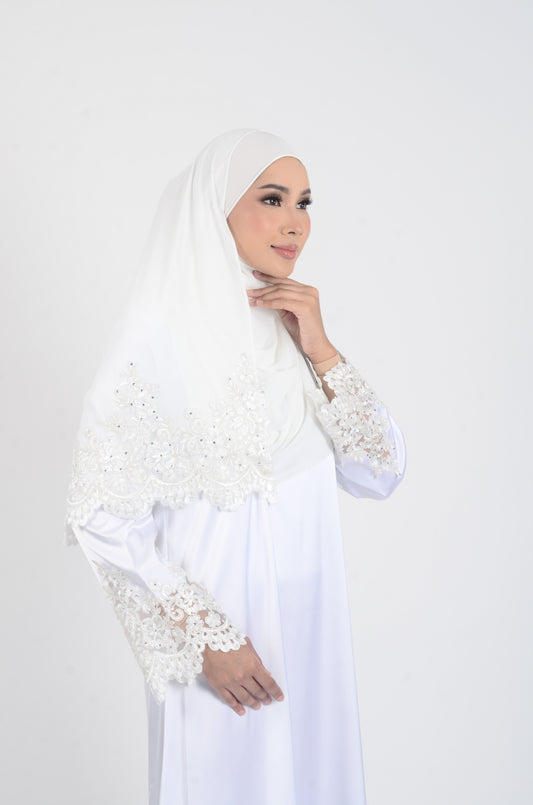 Jubah 'Abirah Off White