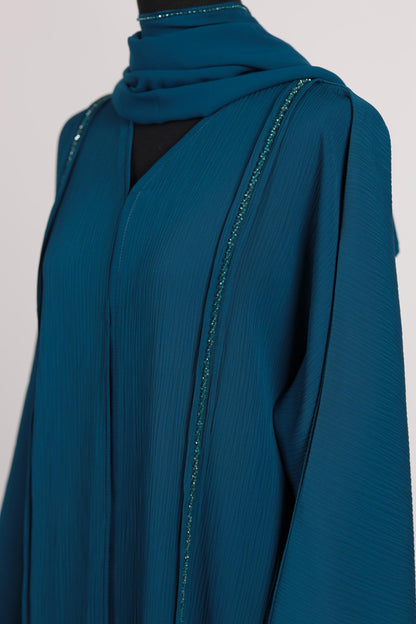 UZMA ABAYA TEAL BLUE