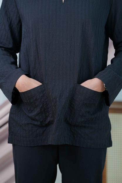 KURTA HAIL BLACK