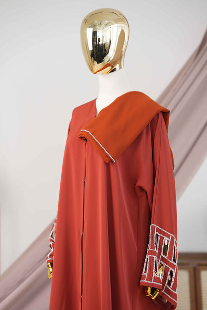 DINAR ABAYA BURNT ORANGE