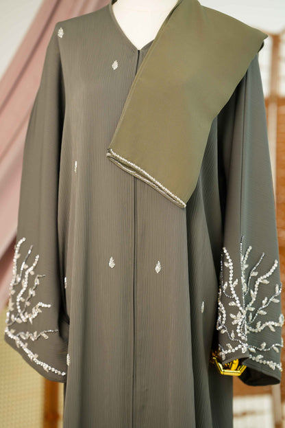 SAHARA ABAYA OLIVINE GREEN