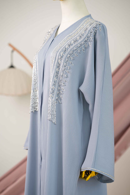 HALILI ABAYA DUSTY BLUE