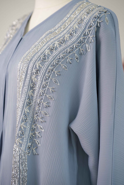 HALILI ABAYA DUSTY BLUE
