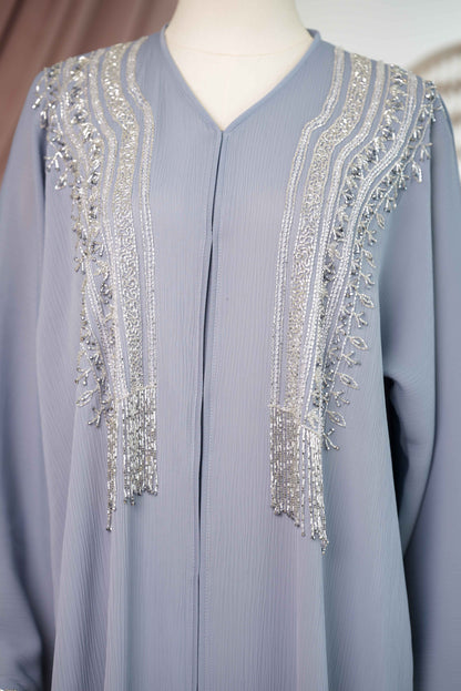 HALILI ABAYA DUSTY BLUE