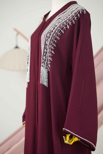 HALILI ABAYA BURGUNDY
