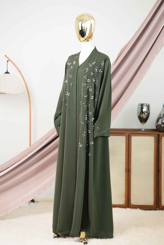 NAIMA ABAYA ARMY GREEN