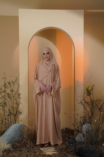 LAIQA ABAYA MILK TEA
