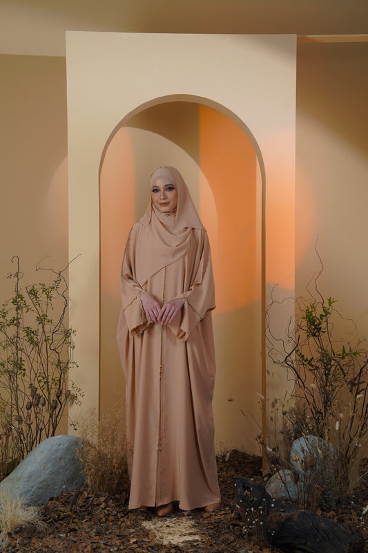 LAIQA ABAYA MILK TEA