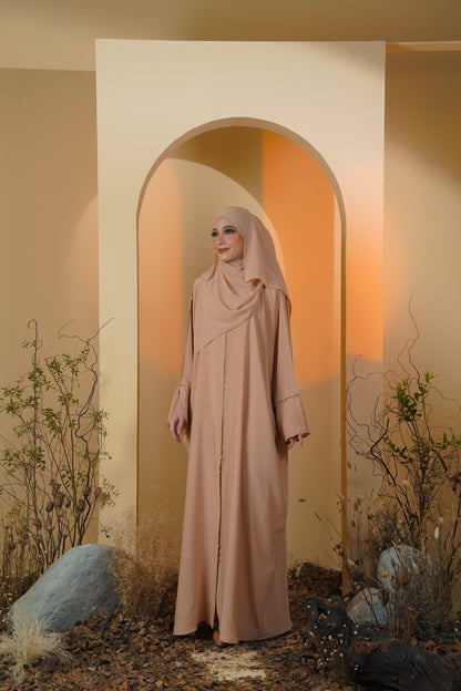 LAIQA ABAYA MILK TEA