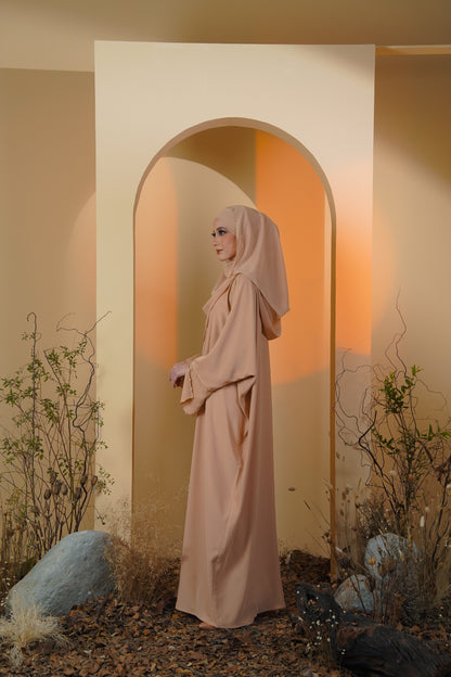 LAIQA ABAYA MILK TEA