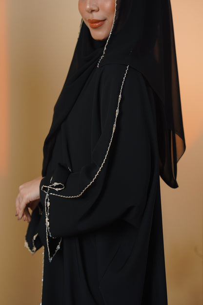 LAIQA ABAYA BLACK