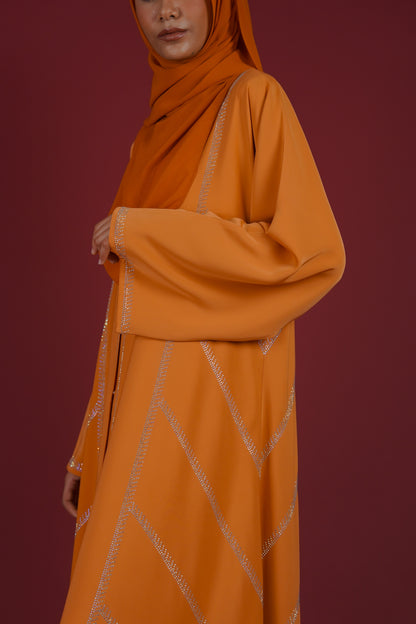 TASMEERA ABAYA PUMPKIN