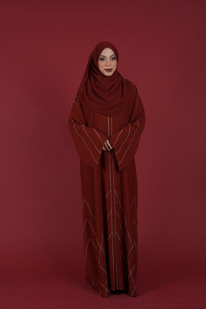 HYRA ABAYA RED DAHLIA