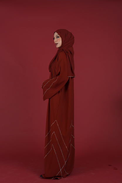 HYRA ABAYA RED DAHLIA