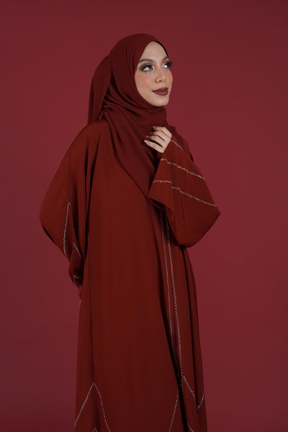 HYRA ABAYA RED DAHLIA