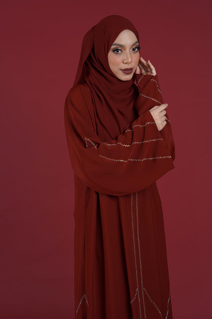 HYRA ABAYA RED DAHLIA