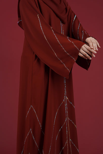 HYRA ABAYA RED DAHLIA