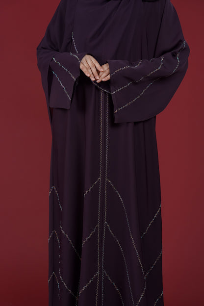 HYRA ABAYA JEWEL PURPLE