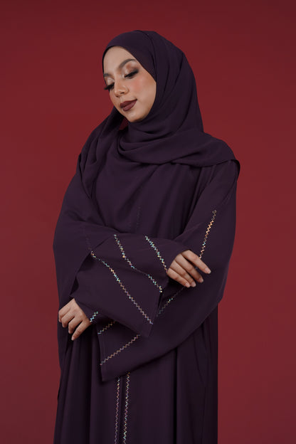 HYRA ABAYA JEWEL PURPLE