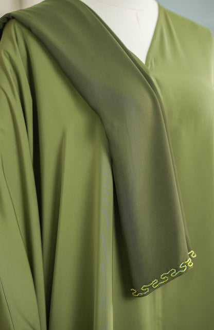 RANIYA ABAYA OLIVE GREEN