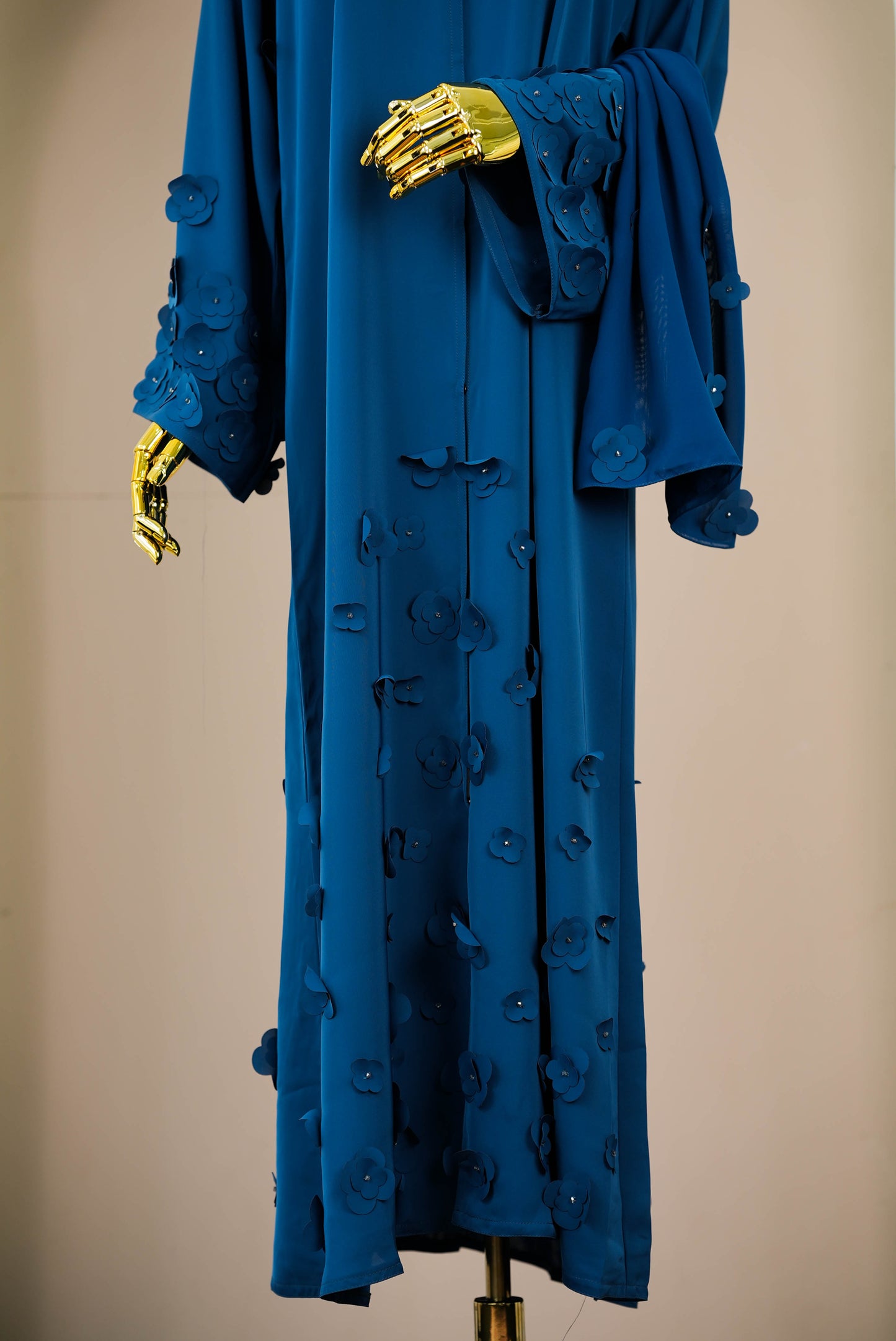 FLURA ABAYA TEAL BLUE