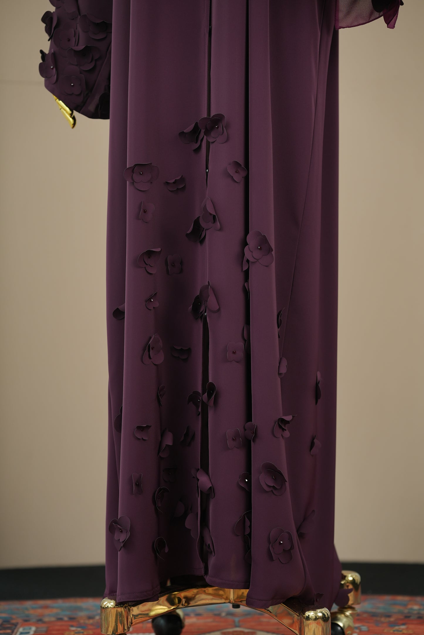 FLURA ABAYA BURGUNDY