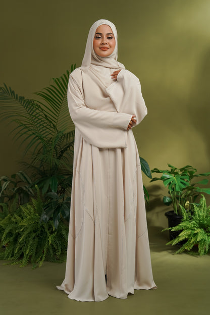 FATMA ABAYA EGGSHELL