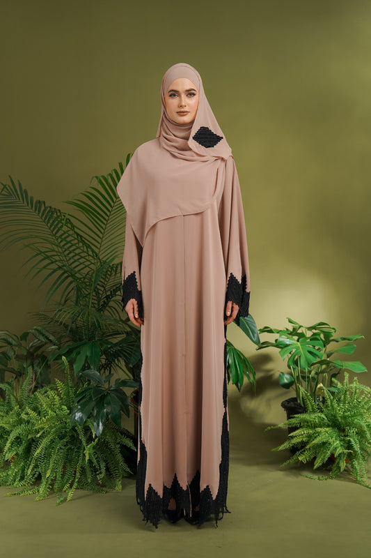 SYAQEELA ABAYA HAZELNUT