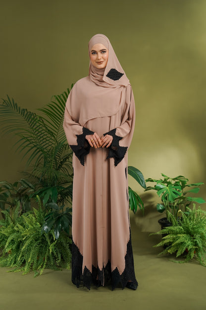 SYAQEELA ABAYA HAZELNUT