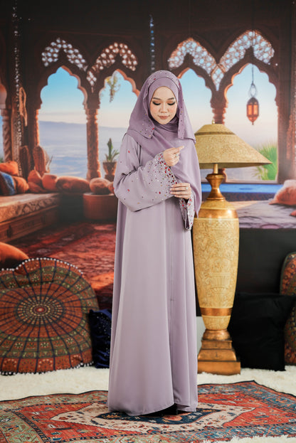 HEER ABAYA LIGHT PURPLE