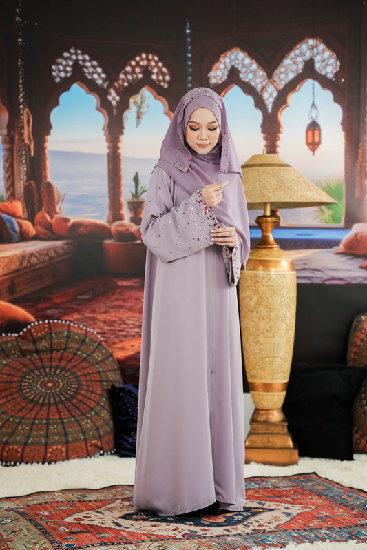 HEER ABAYA LIGHT PURPLE