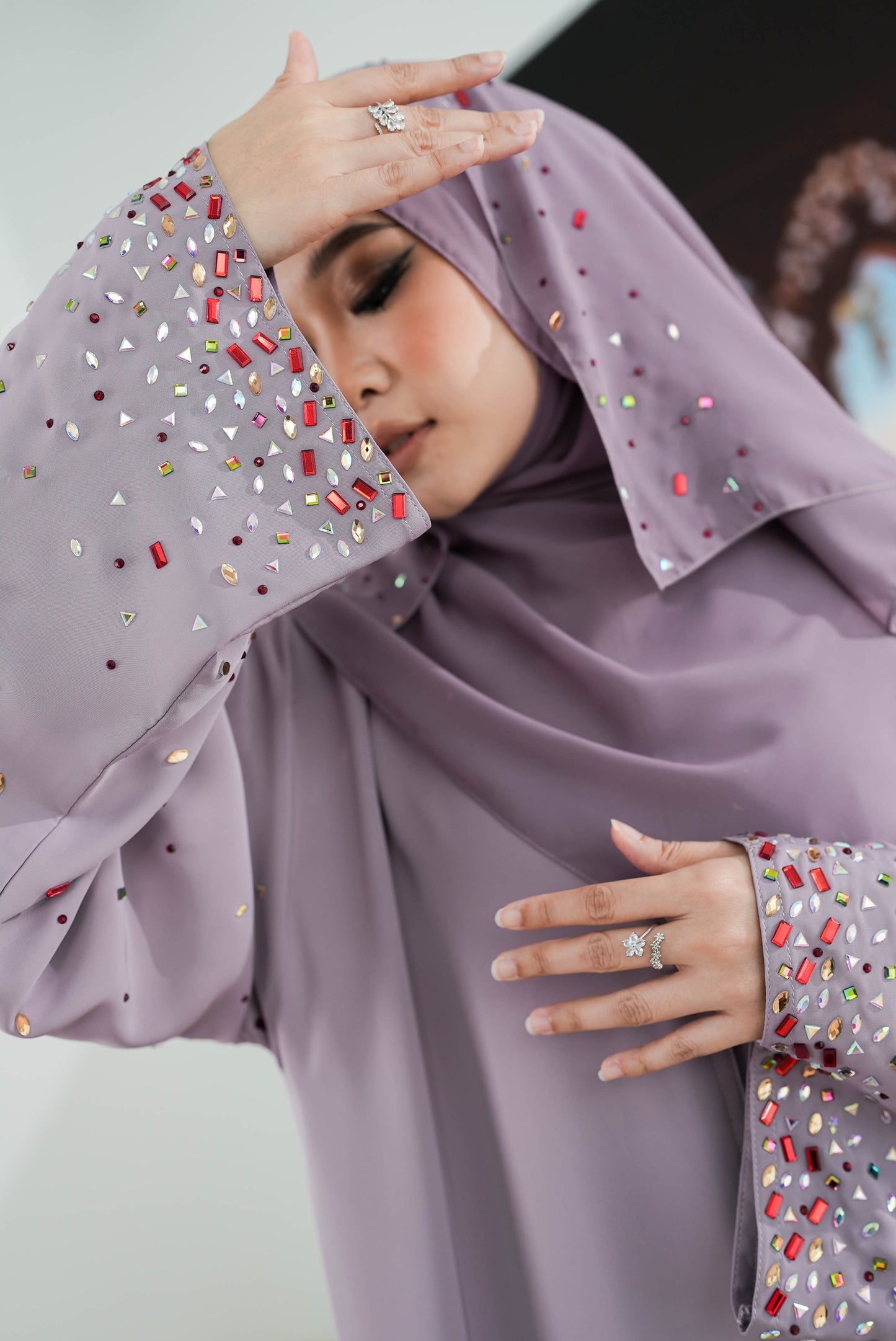 HEER ABAYA LIGHT PURPLE