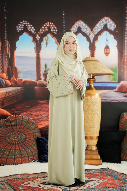 HEER ABAYA SAGE GREEN