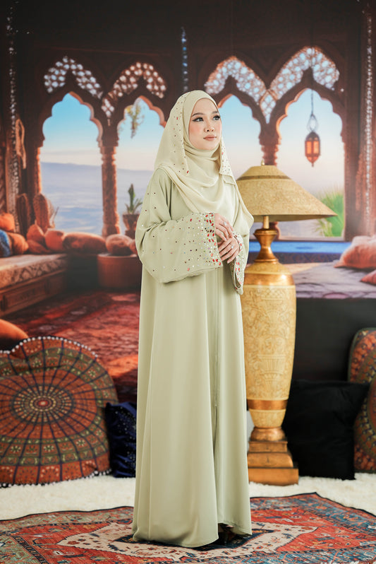 HEER ABAYA SAGE GREEN