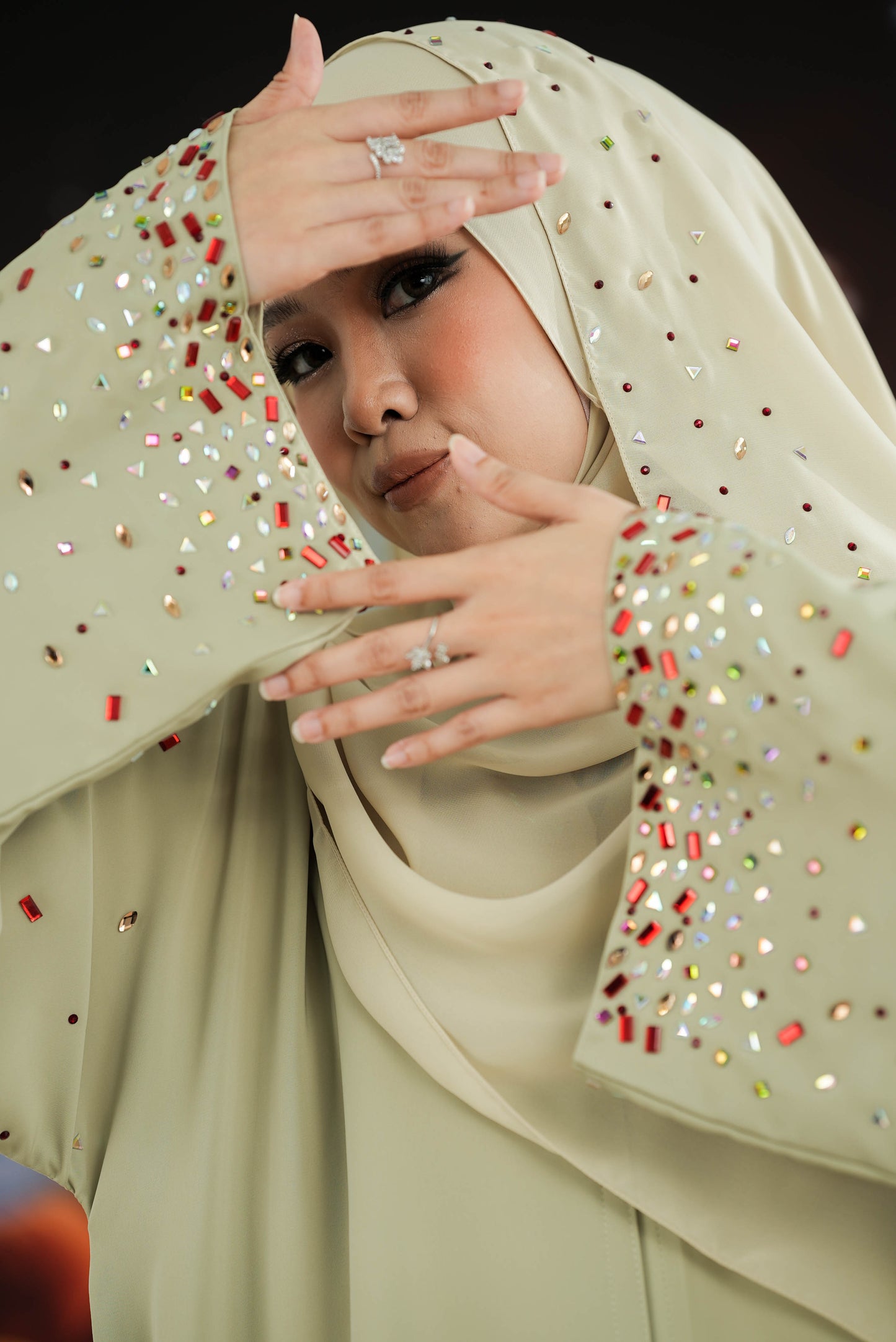 HEER ABAYA SAGE GREEN