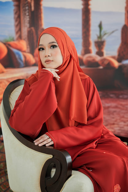 NAWAR ABAYA BURNT ORANGE