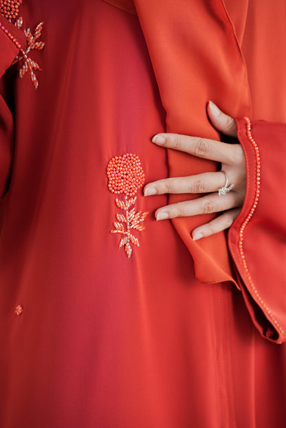 NAWAR ABAYA BURNT ORANGE