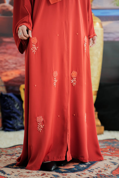 NAWAR ABAYA BURNT ORANGE