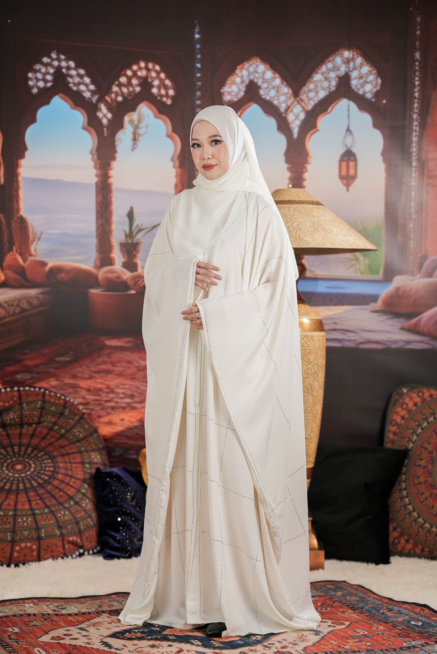 AMANI ABAYA WHITE