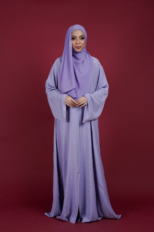 TASMEERA ABAYA DUSTY LILAC