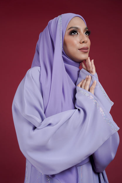 TASMEERA ABAYA DUSTY LILAC