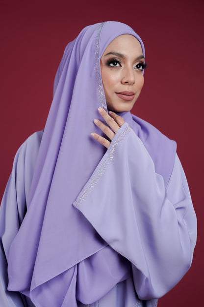 TASMEERA ABAYA DUSTY LILAC