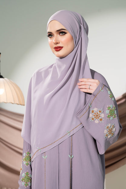 HANAN ABAYA DUSTY PURPLE