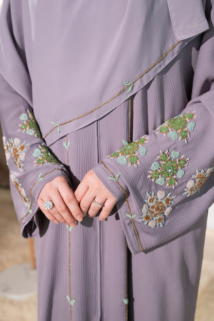 HANAN ABAYA DUSTY PURPLE
