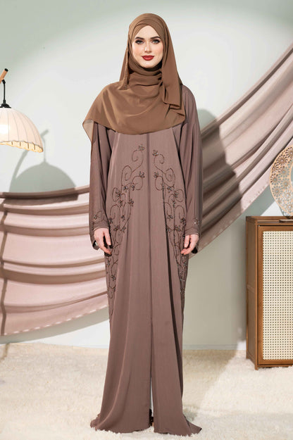 MAHREEN ABAYA WARM TAUPE
