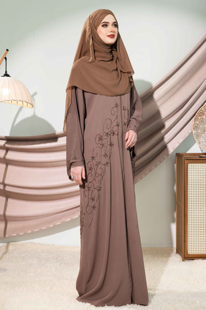 MAHREEN ABAYA WARM TAUPE