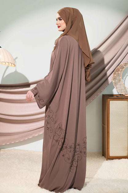 MAHREEN ABAYA WARM TAUPE