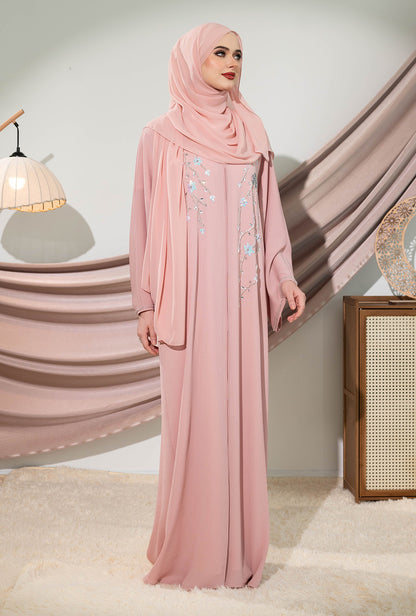 KAAMIL ABAYA BABY PINK