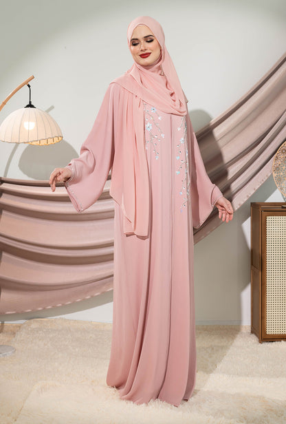 KAAMIL ABAYA BABY PINK